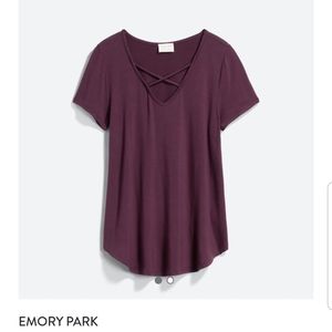 Emory Park Strappy Tee NWOT